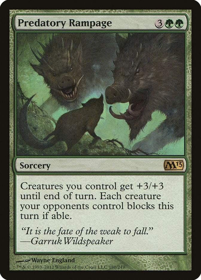Predatory Rampage [Magic 2013] Foil