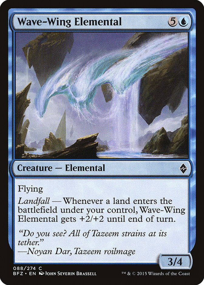 Wave-Wing Elemental [Battle for Zendikar] Foil