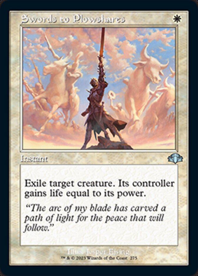 Swords to Plowshares (Retro) [Dominaria Remastered] Foil