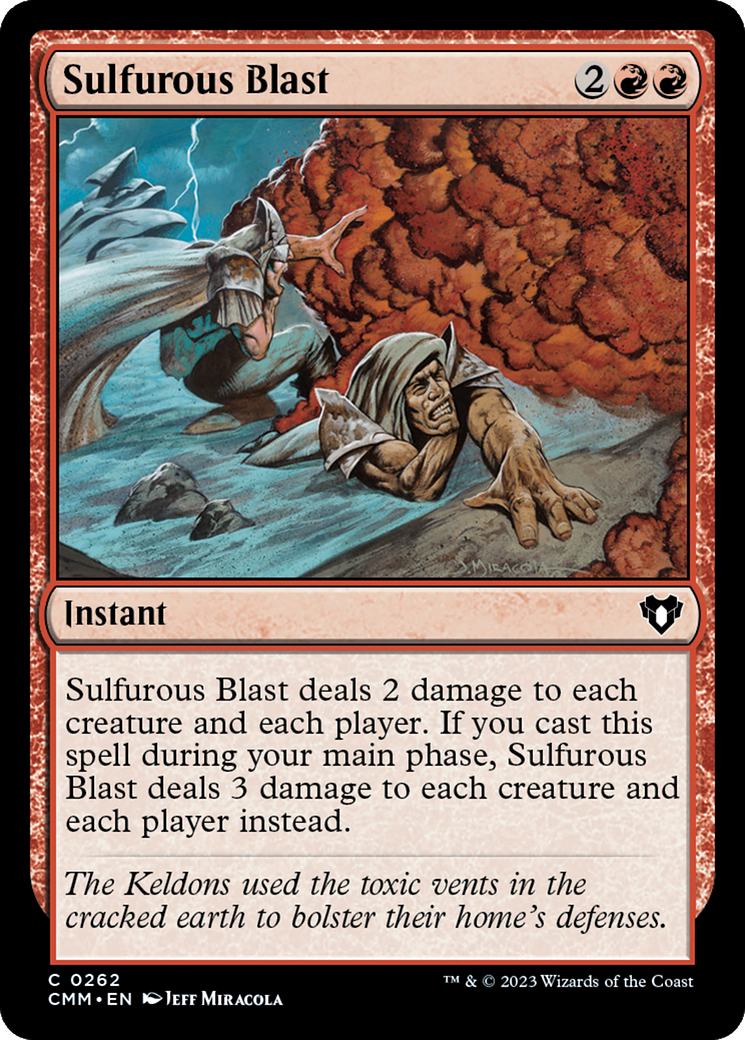 Sulfurous Blast [Commander Masters] Foil