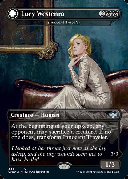 Innocent Traveler // Malicious Invader - Lucy Westenra // Lucy, Arisen Vampire [Innistrad: Crimson Vow] Foil