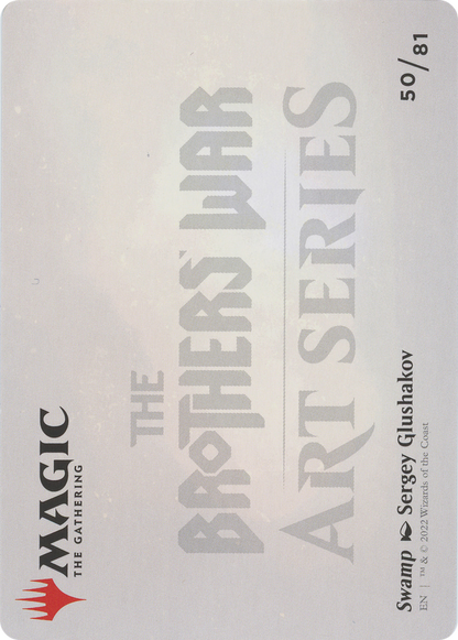 Swamp // Swamp  [The Brothers' War Art Series] (Borderless)