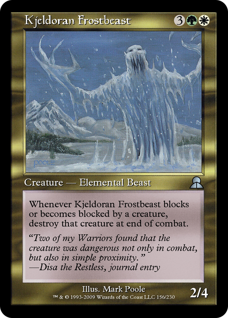 Kjeldoran Frostbeast  [Masters Edition III] Foil