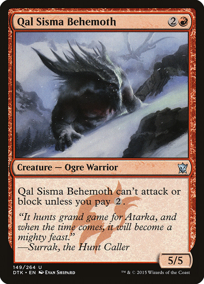 Qal Sisma Behemoth [Dragons of Tarkir] Foil