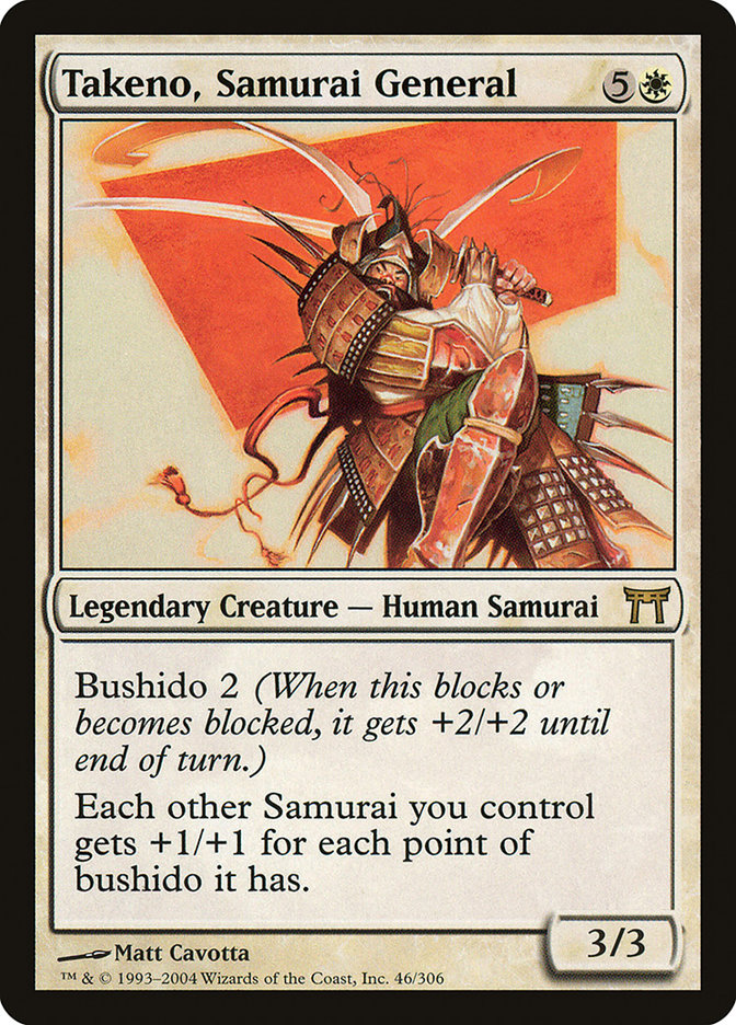 Takeno, Samurai General [Champions of Kamigawa] Foil