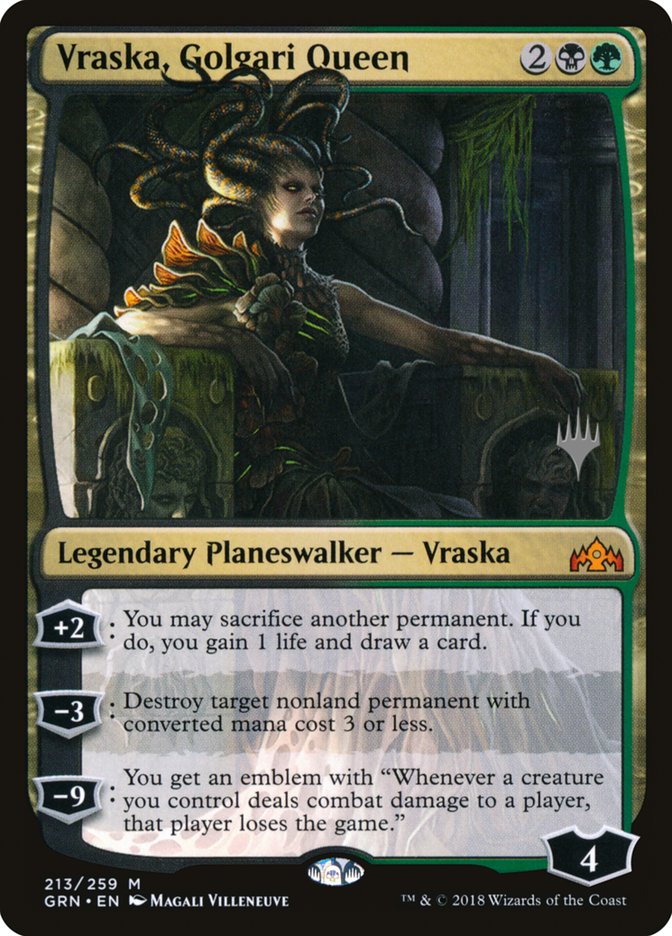 Vraska, Golgari Queen (Promo Pack) [Guilds of Ravnica Promos] Foil