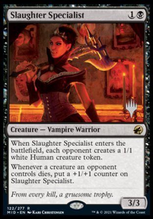 Slaughter Specialist (Promo Pack) [Innistrad: Midnight Hunt Promos] Foil