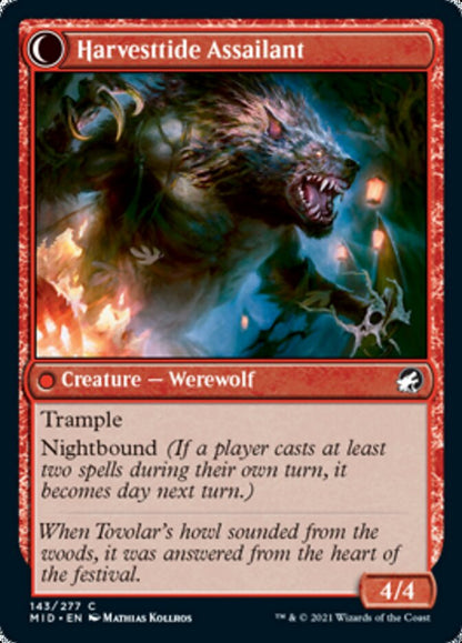 Harvesttide Infiltrator // Harvesttide Assailant [Innistrad: Midnight Hunt] Foil