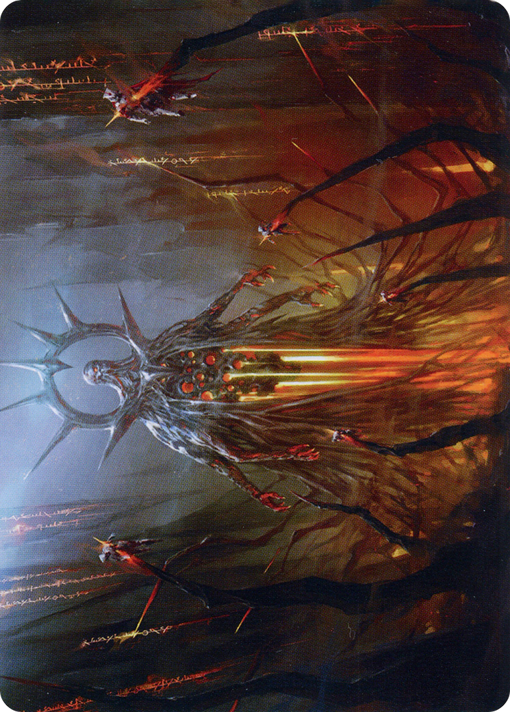 Solphim, Mayhem Dominus // Solphim, Mayhem Dominus  [Phyrexia: All Will Be One Art Series] (Borderless) Foil
