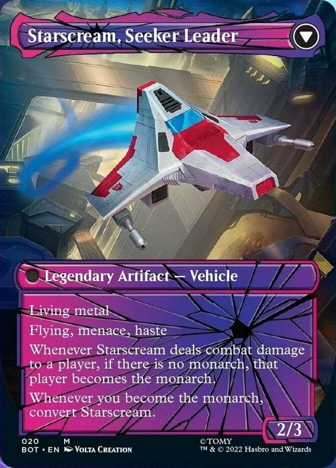 Starscream, Power Hungry // Starscream, Seeker Leader (Shattered Glass) [Transformers] Foil
