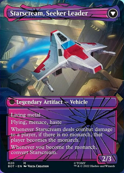 Starscream, Power Hungry // Starscream, Seeker Leader (Shattered Glass) [Transformers] Foil