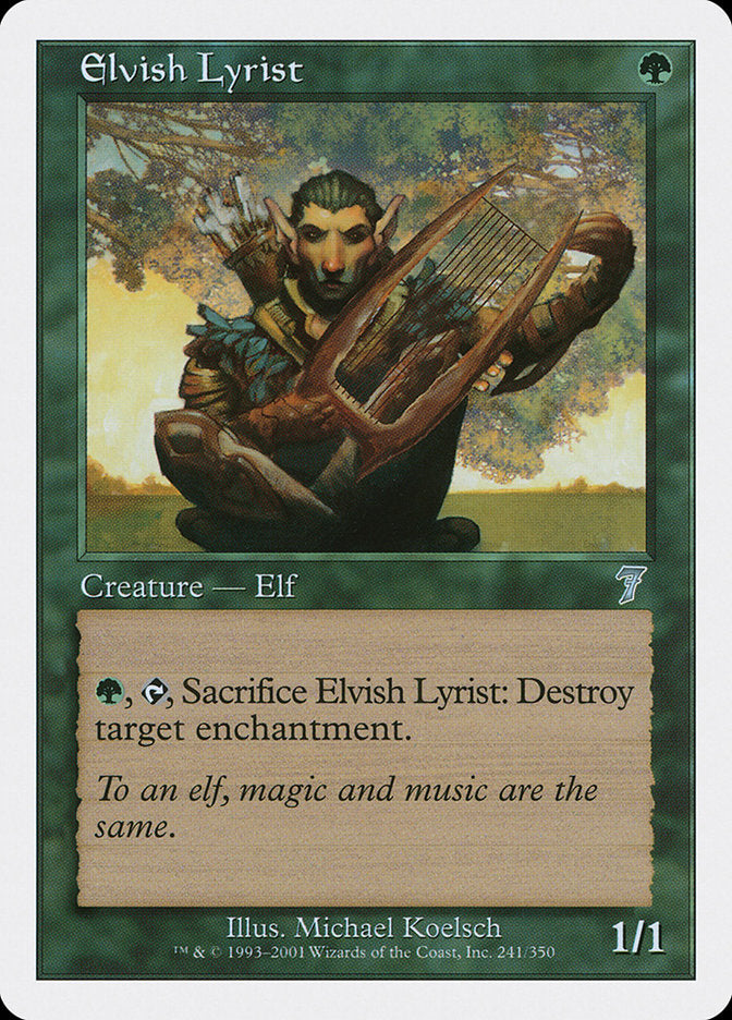 Elvish Lyrist [Seventh Edition] Foil