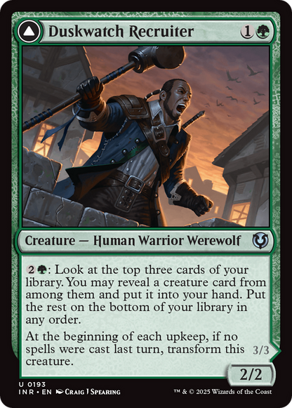 Duskwatch Recruiter // Krallenhorde Howler [Innistrad Remastered] Foil