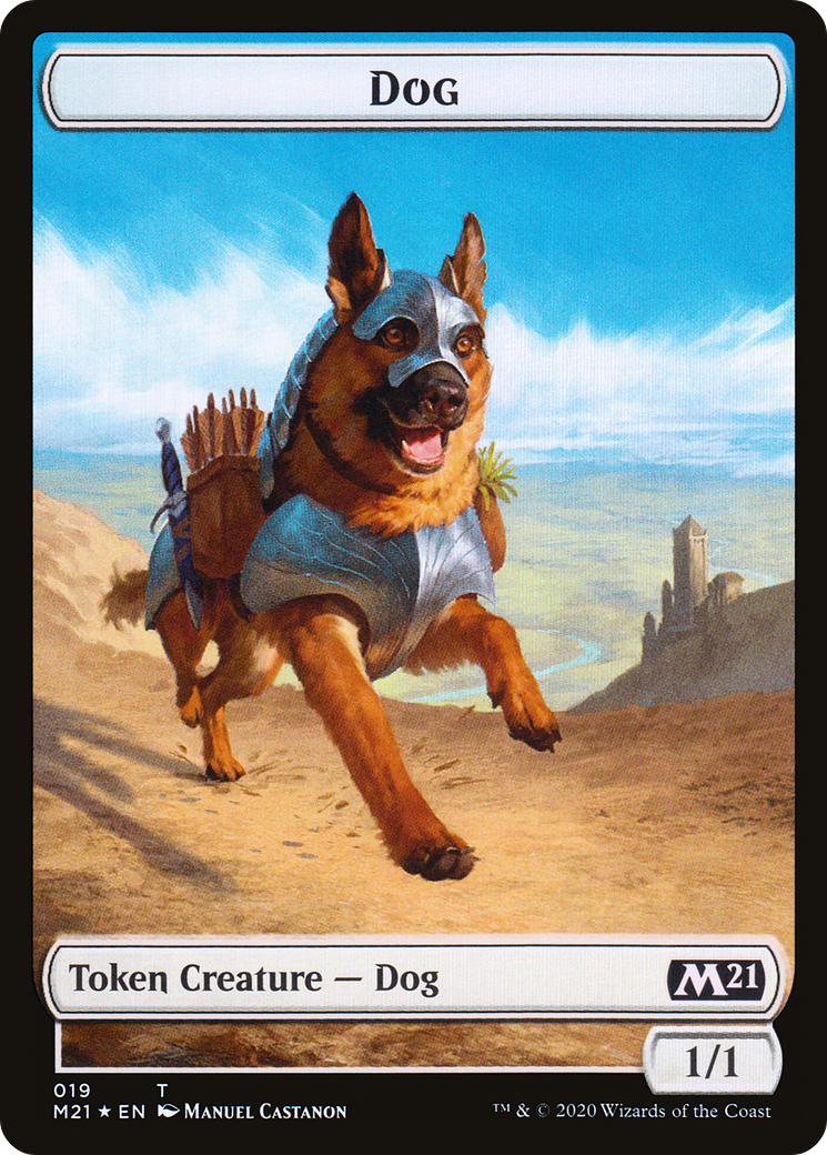 Dog  [Core Set 2021 Tokens] Foil