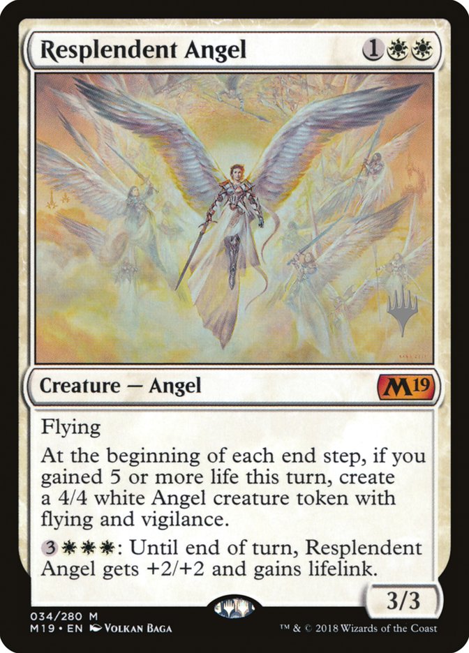 Resplendent Angel (Promo Pack) [Core Set 2019 Promos] Foil