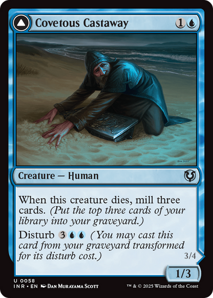 Covetous Castaway // Ghostly Castigator [Innistrad Remastered] Foil