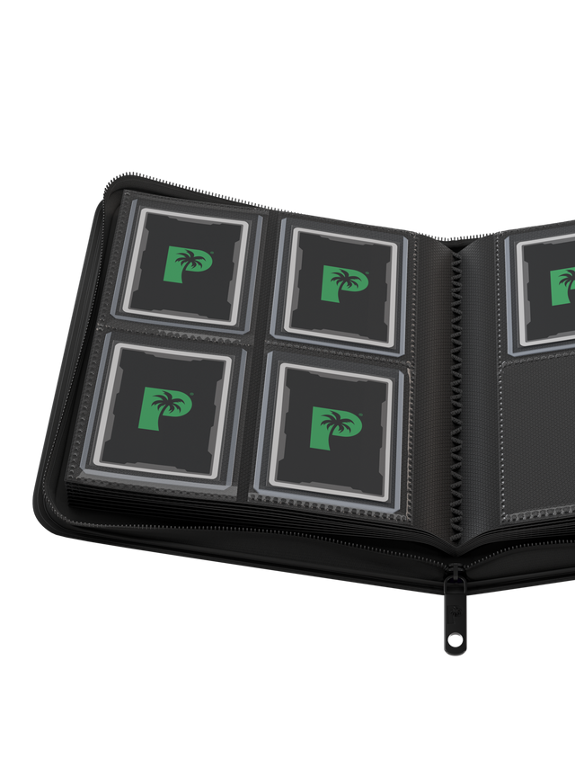 4-Pocket Top Loader Binder - Black [Palms off Gaming]