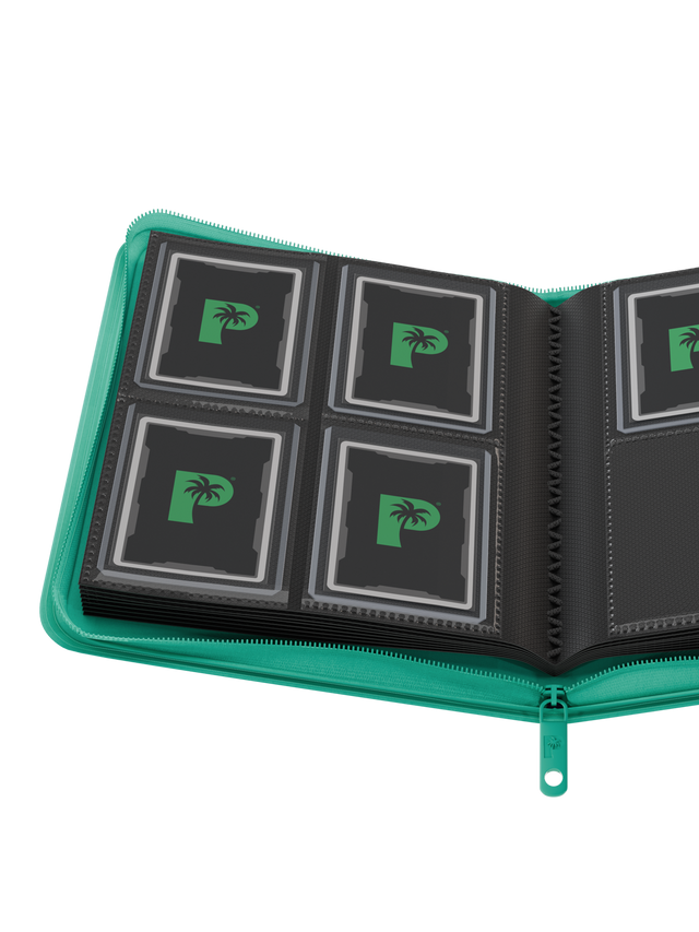 4-Pocket Top Loader Binder - Turquoise [Palms off Gaming]