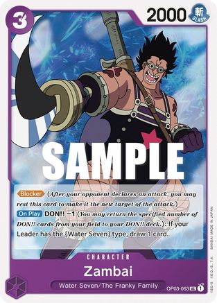 Zambai (OP03-063) - [Pillars of Strength]
