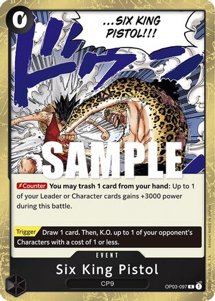 Six King Pistol (OP03-097) - [Pillars of Strength] Foil