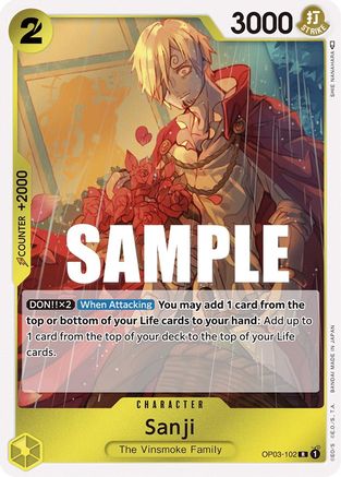 Sanji (OP03-102) - [Pillars of Strength] Foil