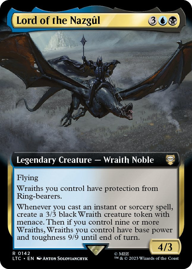 Lord of the Nazgul (Extended Art) [The Lord of the Rings: Tales of Middle-Earth Commander] Foil