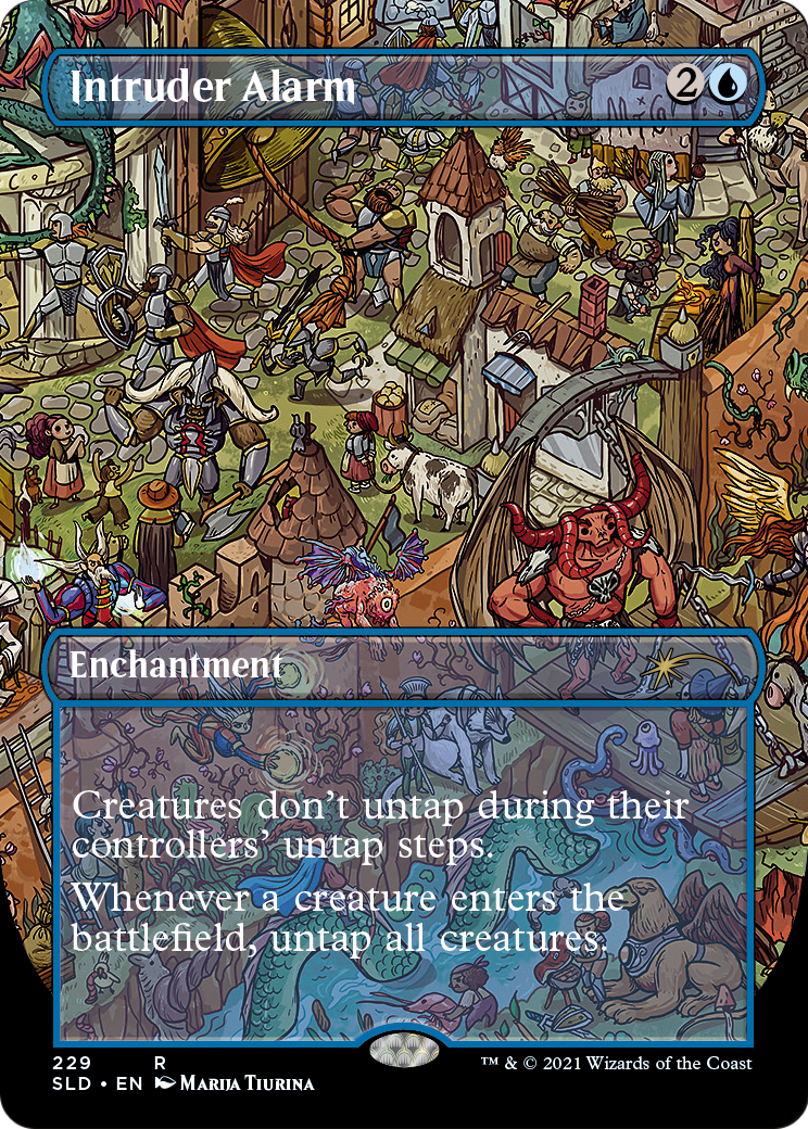 Intruder Alarm (Borderless) [Secret Lair Drop Series] Foil