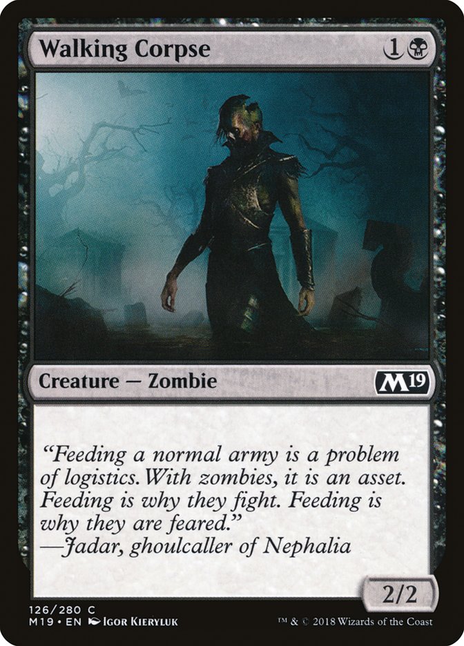 Walking Corpse [Core Set 2019] Foil