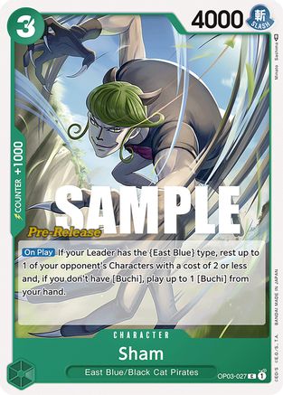 Sham (OP03-027) - [Pillars of Strength Pre-Release Cards]