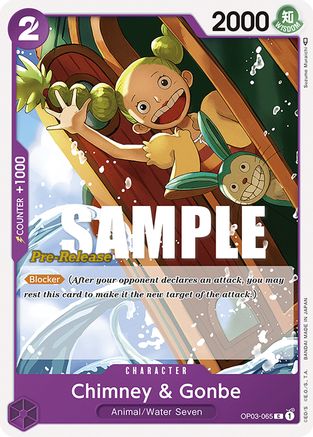 Chimney & Gonbe (OP03-065) - [Pillars of Strength Pre-Release Cards]