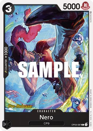 Nero (OP03-087) - [Pillars of Strength Pre-Release Cards]