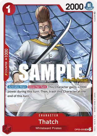 Thatch (OP03-005) - [Pillars of Strength Pre-Release Cards]