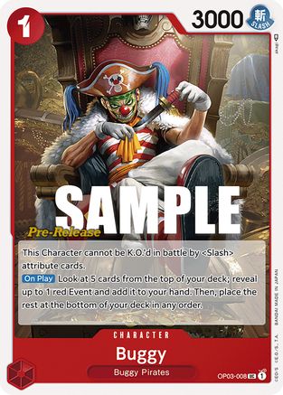Buggy (008) (OP03-008) - [Pillars of Strength Pre-Release Cards]