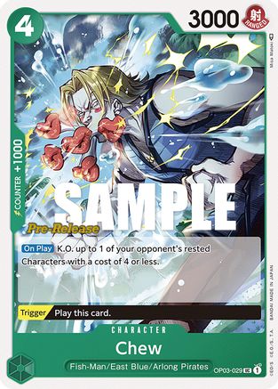 Chew (OP03-029) - [Pillars of Strength Pre-Release Cards]