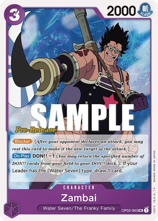 Zambai (OP03-063) - [Pillars of Strength Pre-Release Cards]