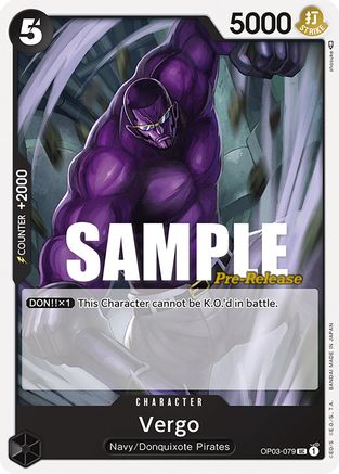 Vergo (OP03-079) - [Pillars of Strength Pre-Release Cards]