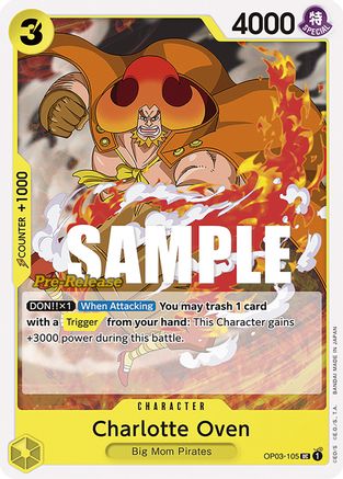 Charlotte Oven (OP03-105) - [Pillars of Strength Pre-Release Cards]