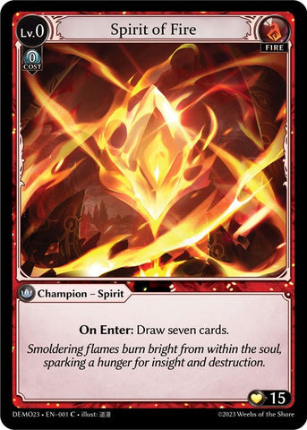 Spirit of Fire (001) [2023 Demo Deck]