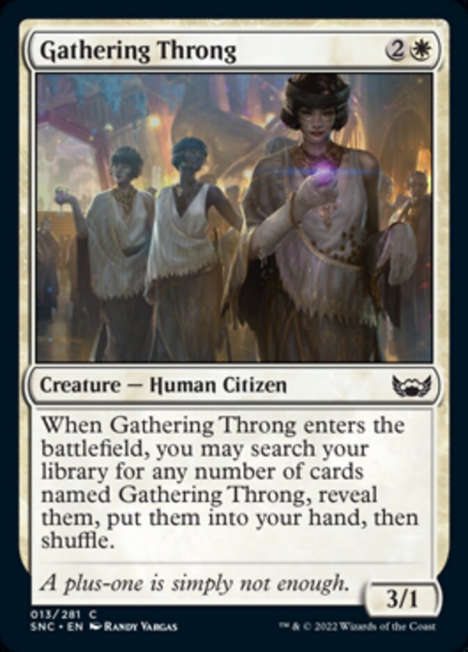 Gathering Throng [Streets of New Capenna] Foil