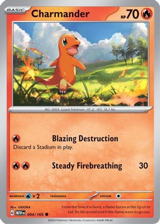 Charmander (004/165) [Scarlet & Violet 151] Reverse Holofoil