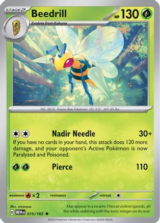 Beedrill (015/165) [Scarlet & Violet 151] Reverse Holofoil