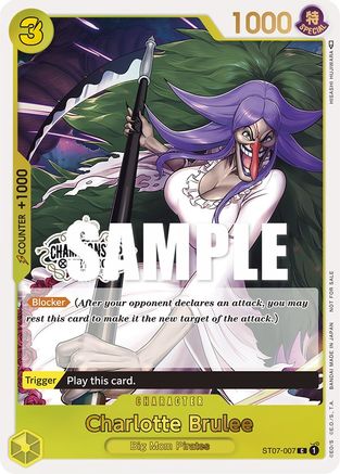 Charlotte Brulee (Store Championship Participation Pack) (ST07-007) - [One Piece Promotion Cards] Foil