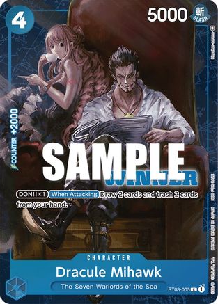 Dracule Mihawk (Winner Pack Vol. 4) (ST03-005) - [One Piece Promotion Cards] Foil