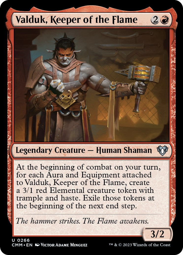 Valduk, Keeper of the Flame [Commander Masters] Foil