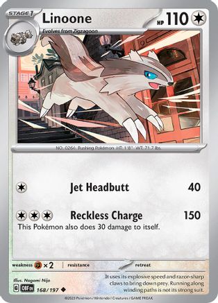 Linoone (168/197) [Scarlet & Violet: Obsidian Flames] Reverse Holofoil