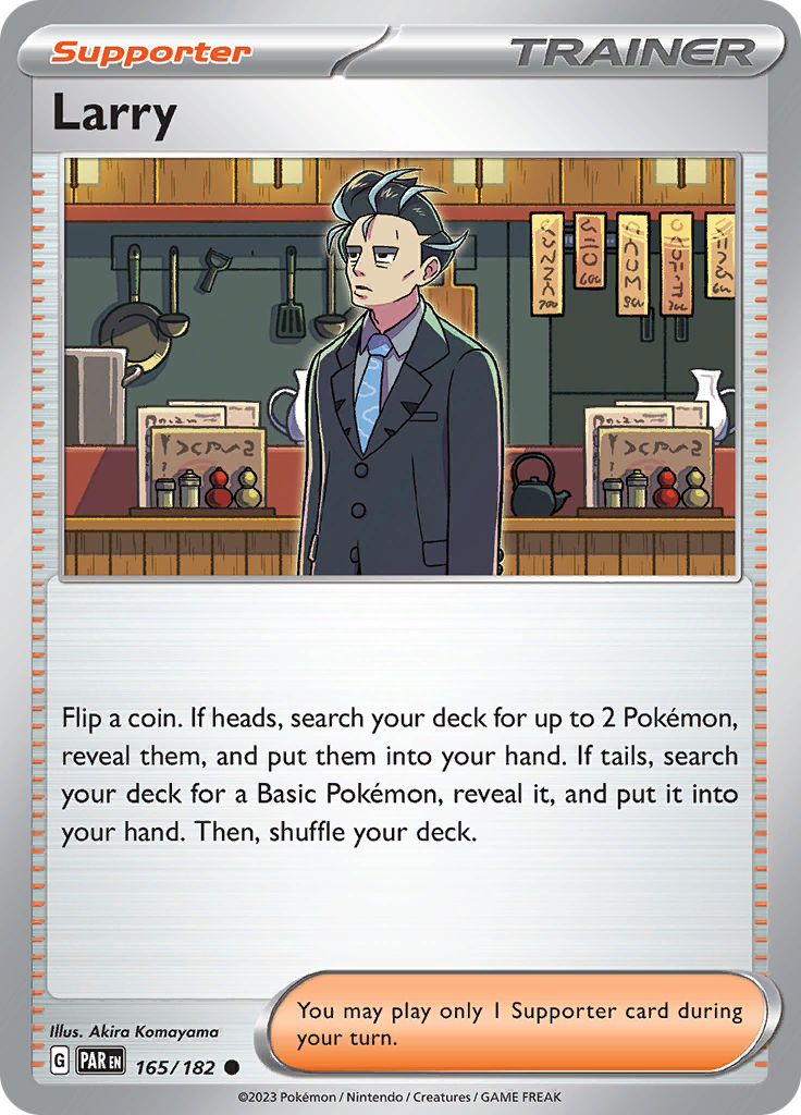 Larry (165/182) [Scarlet & Violet: Paradox Rift] Reverse Holofoil