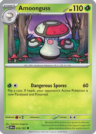 Amoonguss (010/197) [Scarlet & Violet: Obsidian Flames] Reverse Holofoil