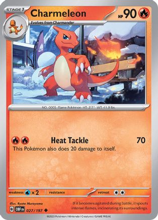Charmeleon (027/197) [Scarlet & Violet: Obsidian Flames] Reverse Holofoil