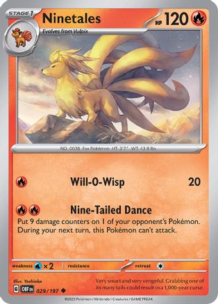 Ninetales (029/197) [Scarlet & Violet: Obsidian Flames] Reverse Holofoil