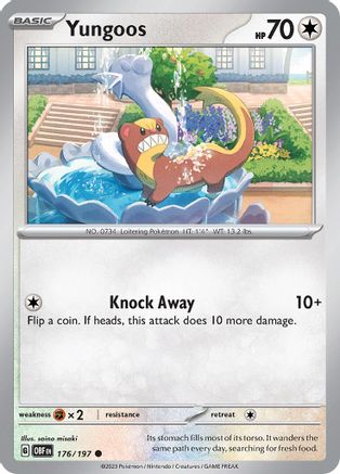 Yungoos (176/197) [Scarlet & Violet: Obsidian Flames] Reverse Holofoil